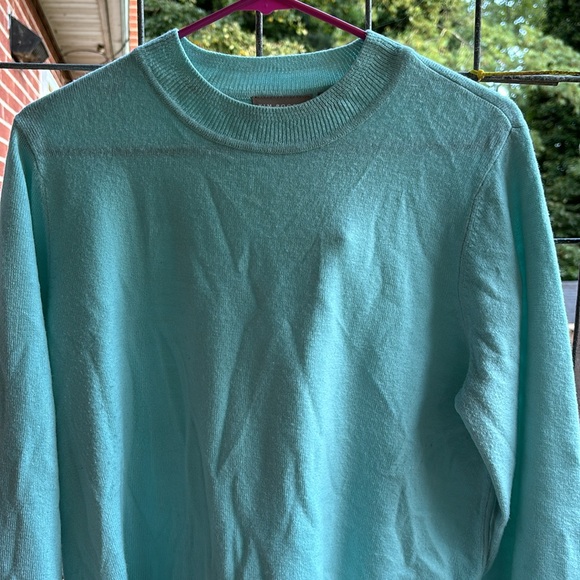 Kim Rogers Crew Neck Blue Long Sleeves Acrylic Sweater Ribbed Women’s Large L - Picture 3 of 15